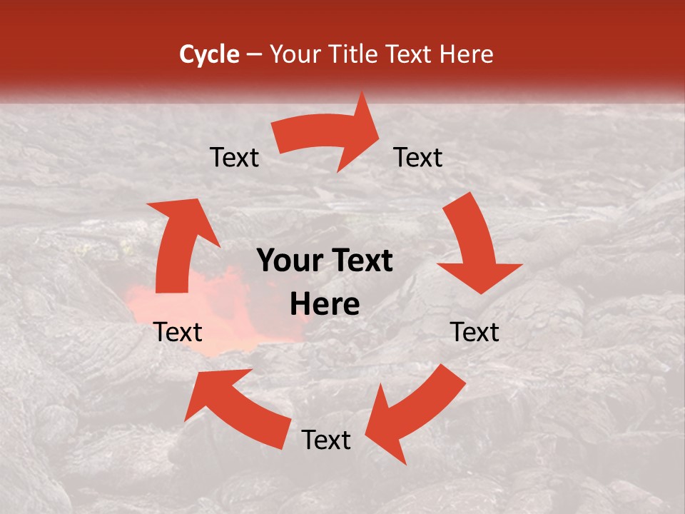 Sweltering Lava Island PowerPoint Template