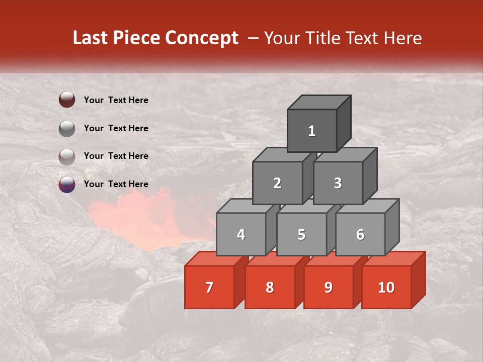 Sweltering Lava Island PowerPoint Template