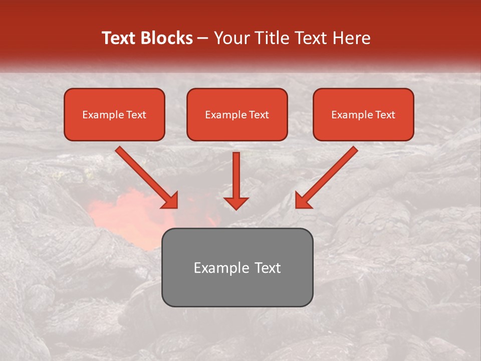Sweltering Lava Island PowerPoint Template