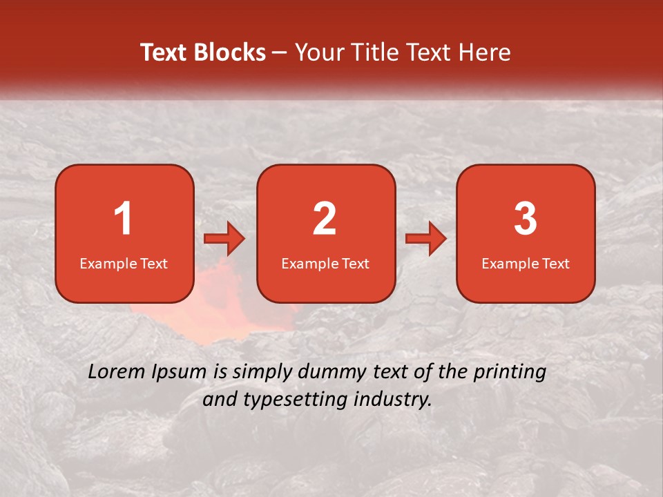 Sweltering Lava Island PowerPoint Template