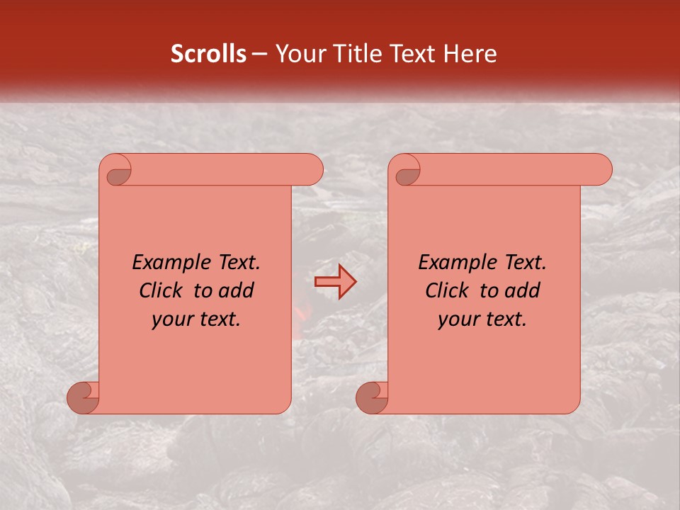 Sweltering Lava Island PowerPoint Template