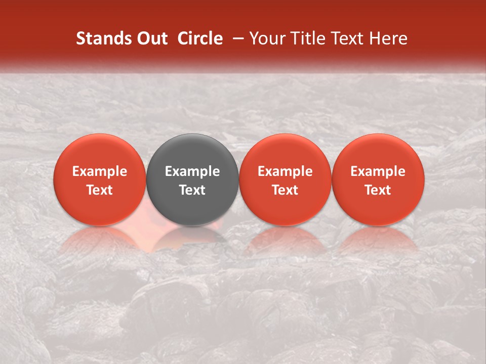 Sweltering Lava Island PowerPoint Template