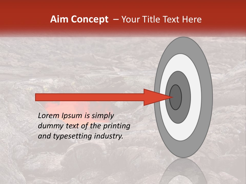 Sweltering Lava Island PowerPoint Template