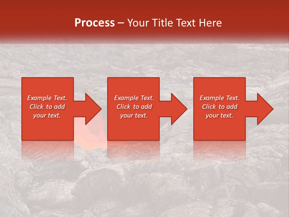 Sweltering Lava Island PowerPoint Template