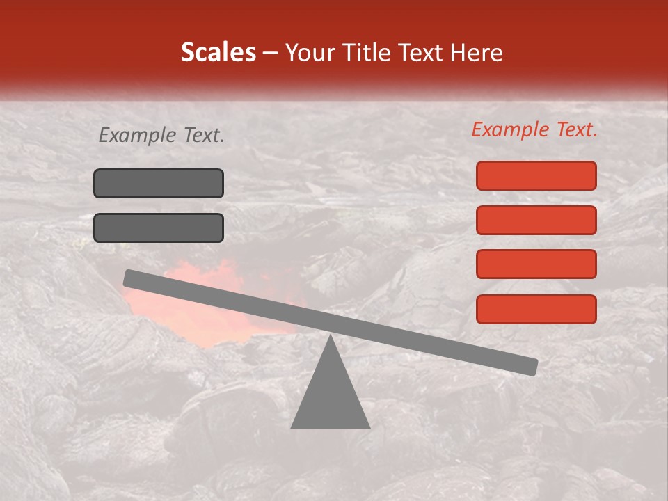 Sweltering Lava Island PowerPoint Template