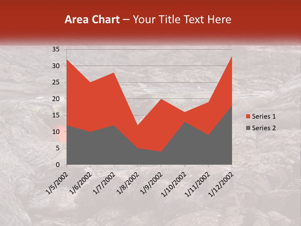 Sweltering Lava Island PowerPoint Template
