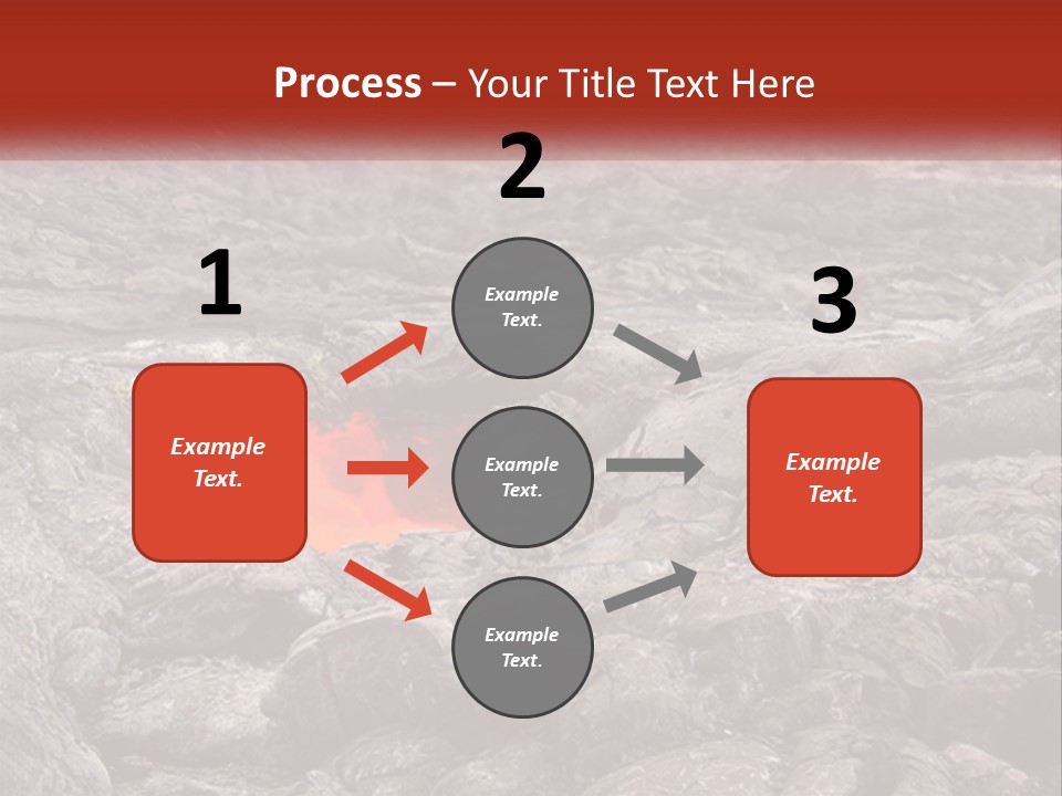 Sweltering Lava Island PowerPoint Template