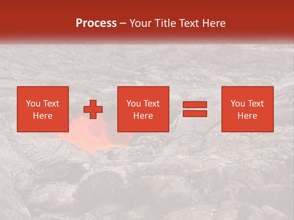 Sweltering Lava Island PowerPoint Template
