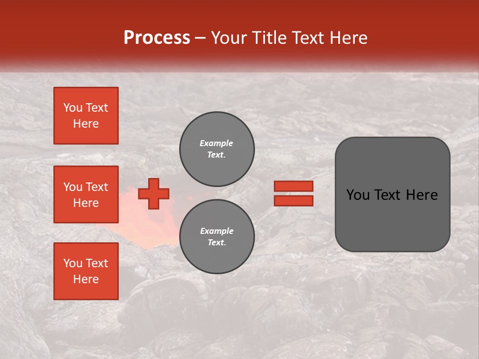 Sweltering Lava Island PowerPoint Template