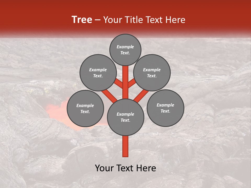 Sweltering Lava Island PowerPoint Template