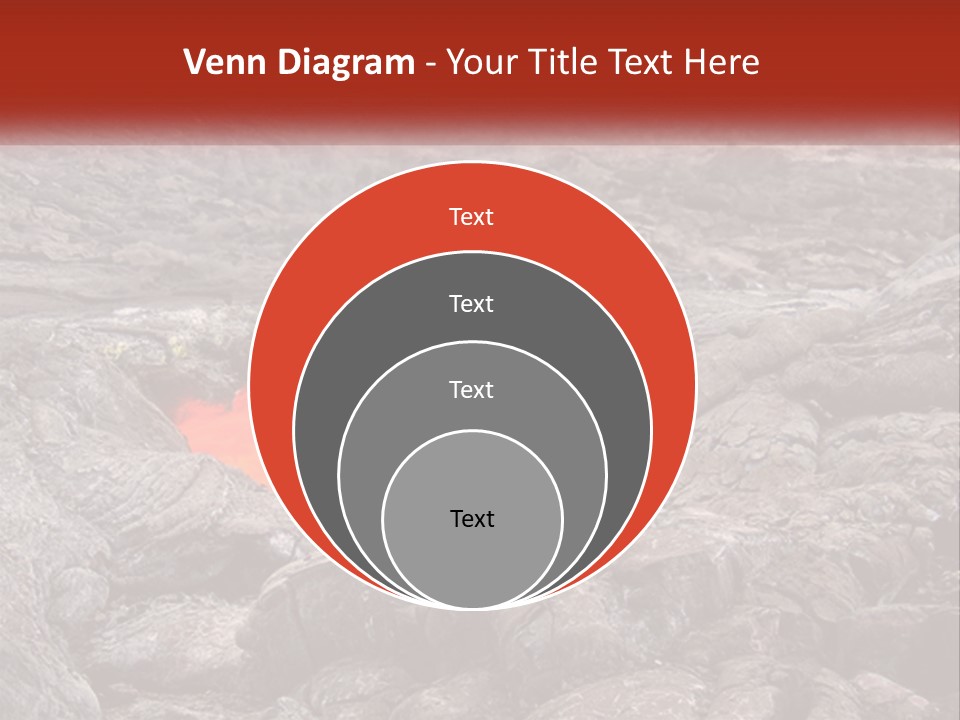 Sweltering Lava Island PowerPoint Template