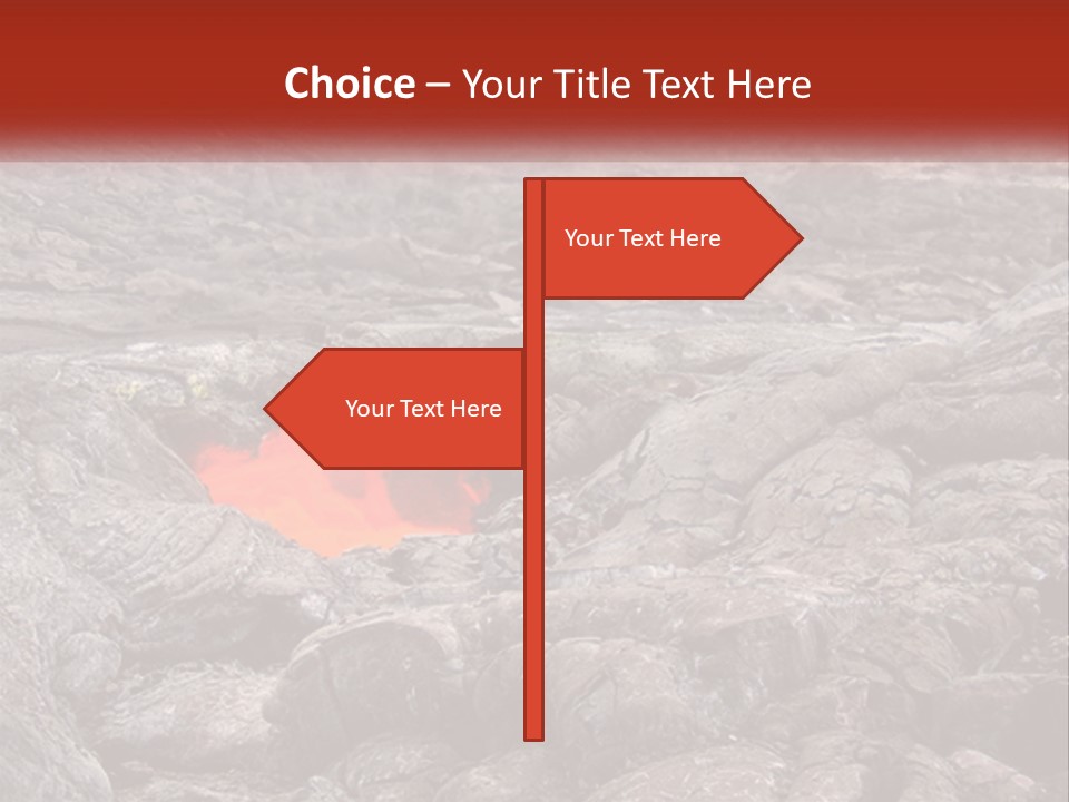 Sweltering Lava Island PowerPoint Template