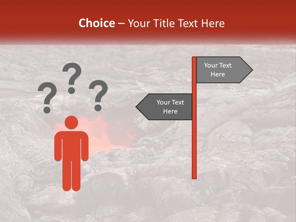 Sweltering Lava Island PowerPoint Template