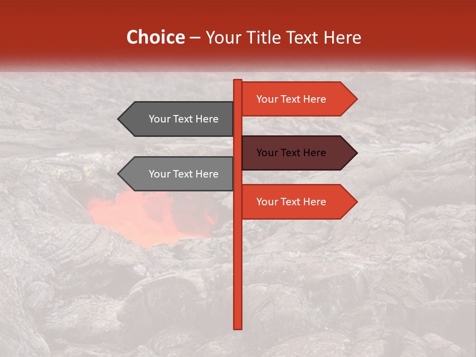 Sweltering Lava Island PowerPoint Template