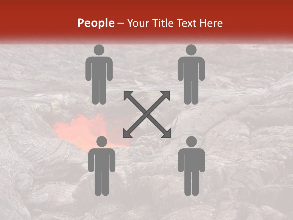 Sweltering Lava Island PowerPoint Template