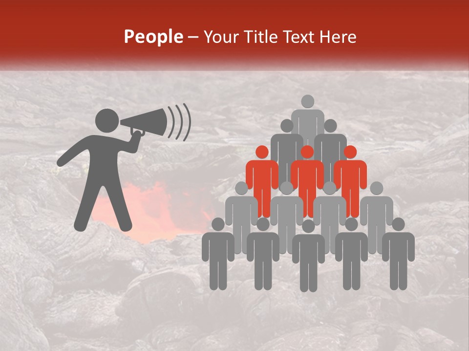 Sweltering Lava Island PowerPoint Template