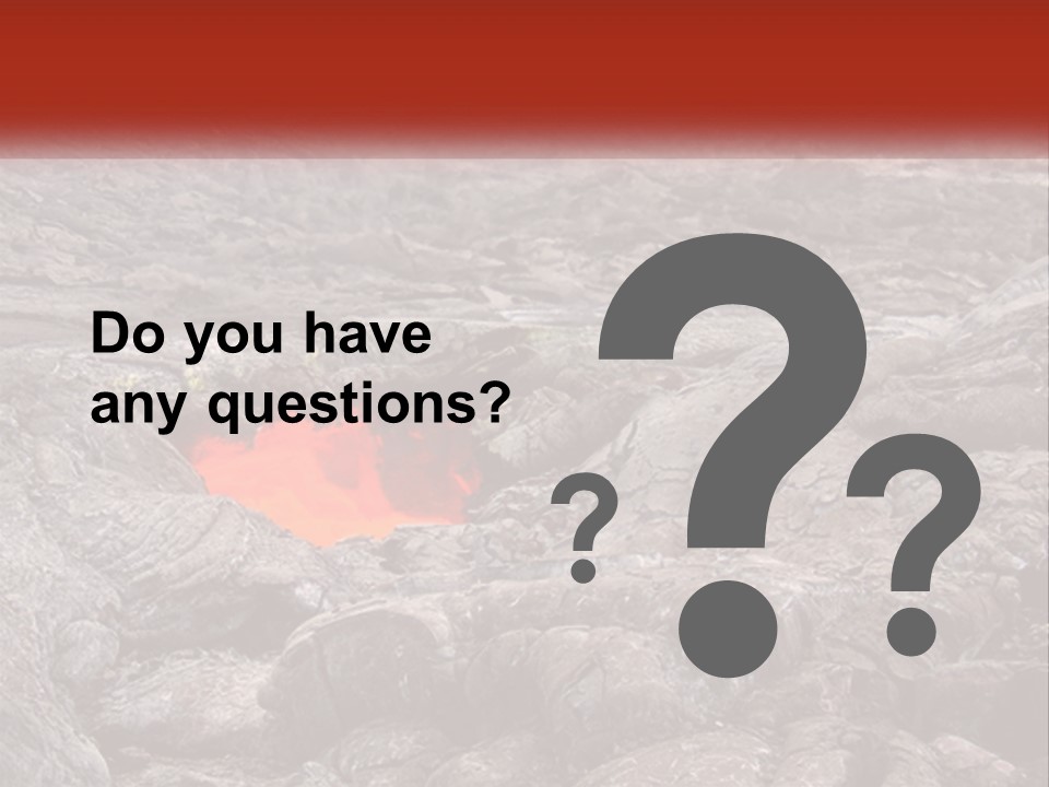 Sweltering Lava Island PowerPoint Template