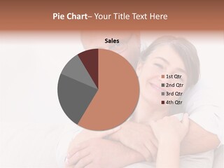 A Man And Woman Hugging Each Other On A Bed PowerPoint Template
