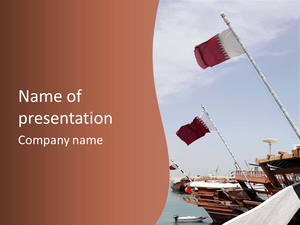 Boat Ship Harbour PowerPoint Template