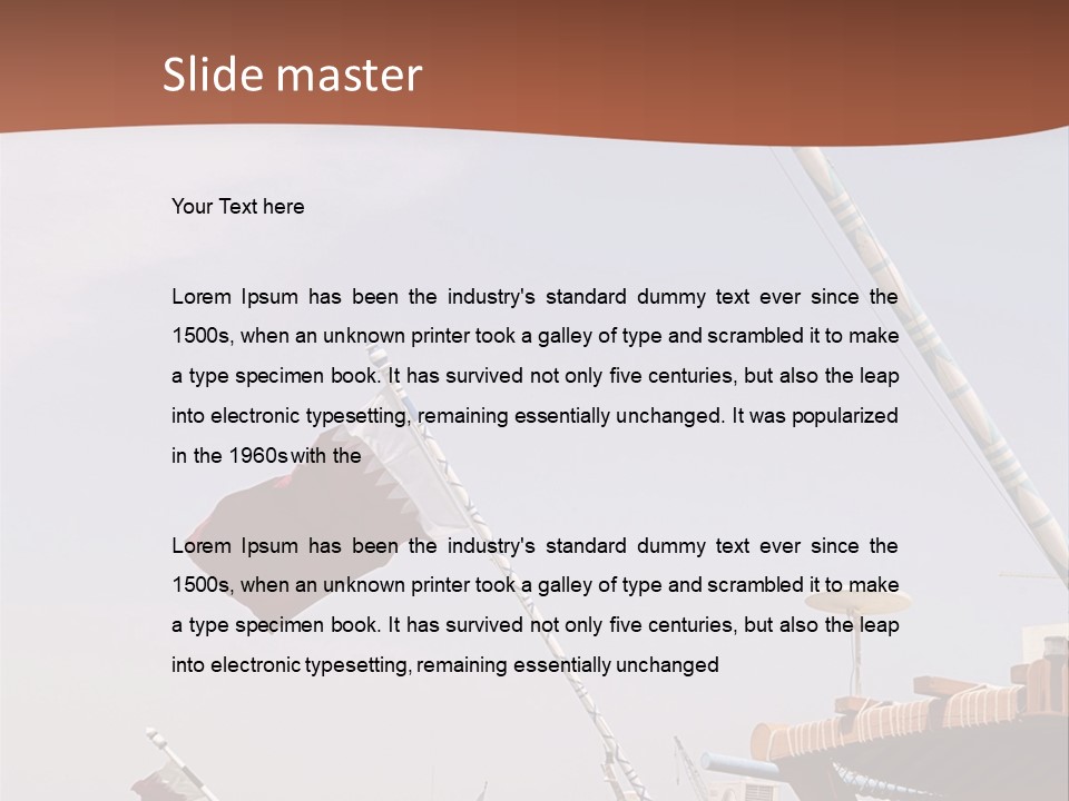 Boat Ship Harbour PowerPoint Template