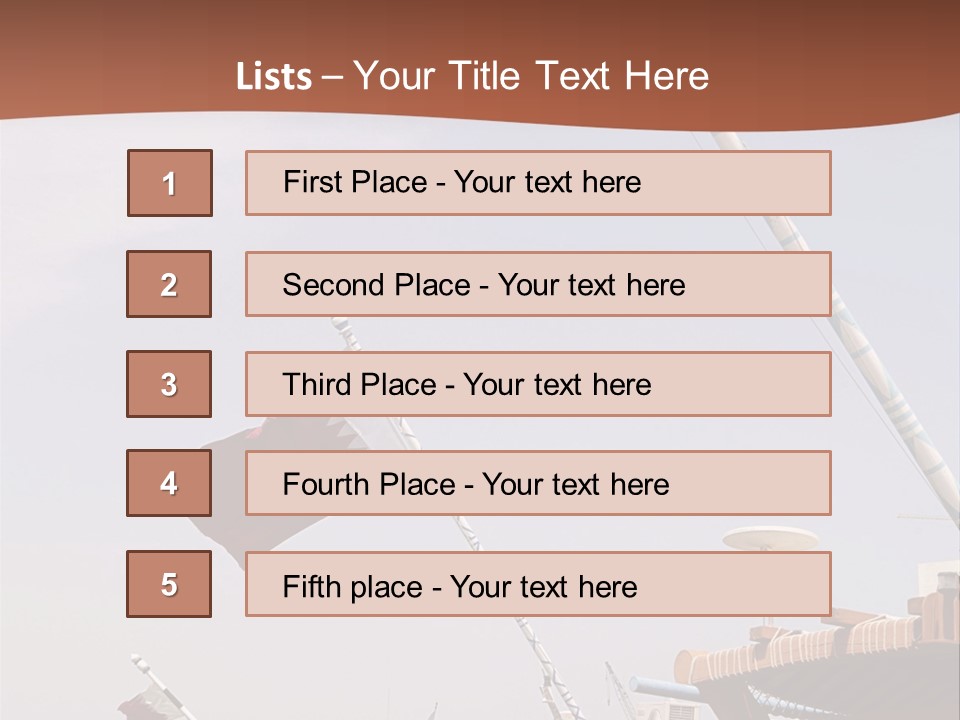 Boat Ship Harbour PowerPoint Template