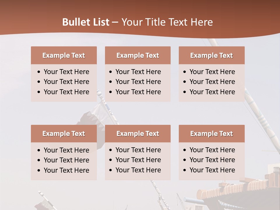 Boat Ship Harbour PowerPoint Template