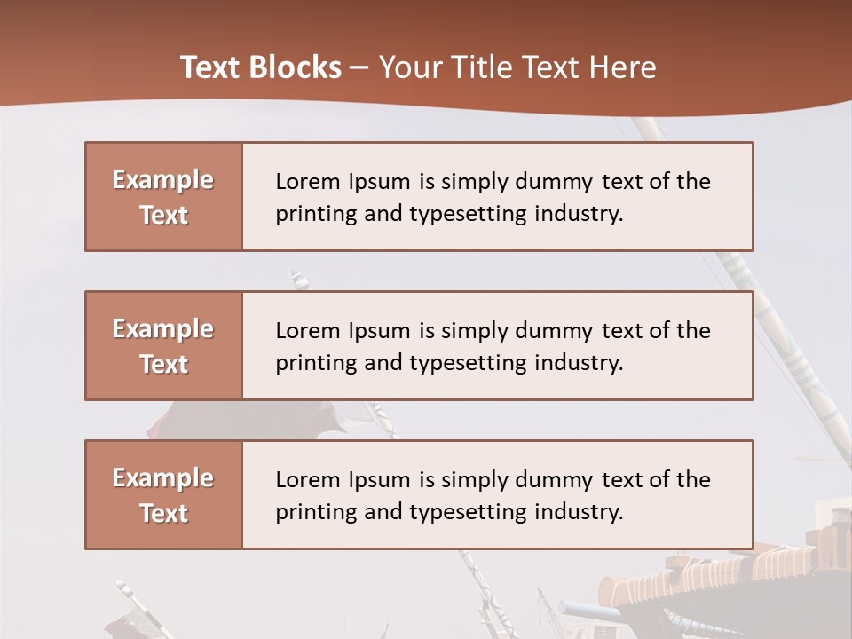Boat Ship Harbour PowerPoint Template