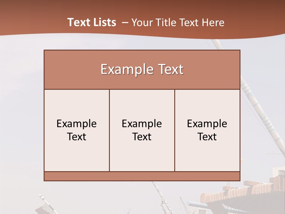 Boat Ship Harbour PowerPoint Template