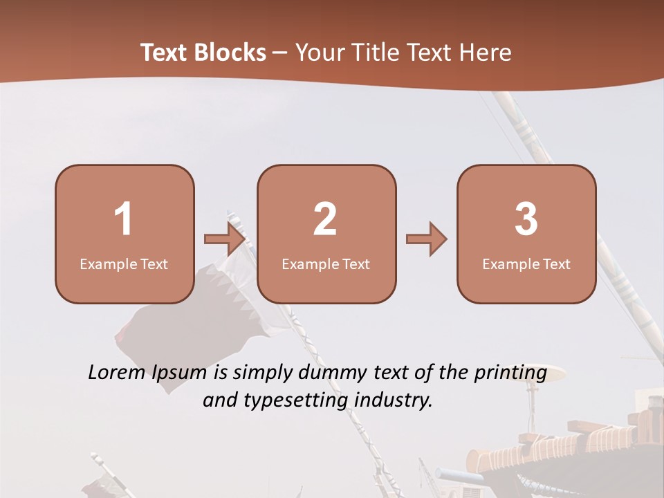 Boat Ship Harbour PowerPoint Template