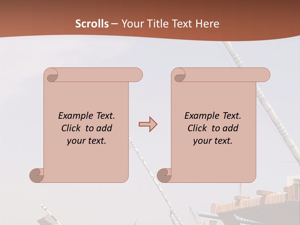 Boat Ship Harbour PowerPoint Template