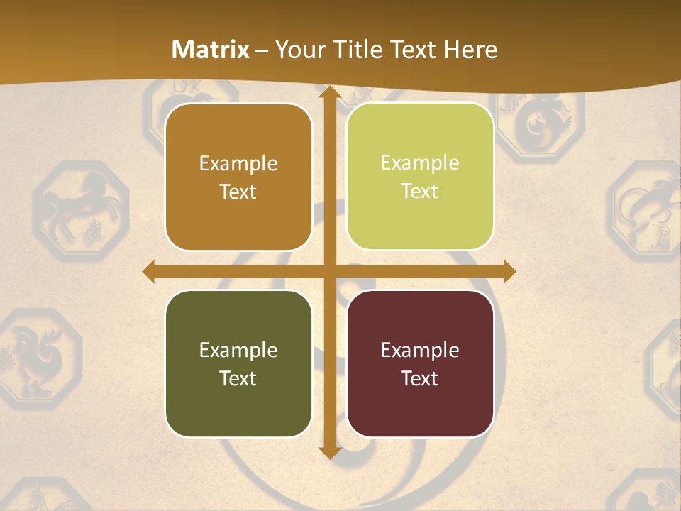 Astrology Sepia Symbols PowerPoint Template