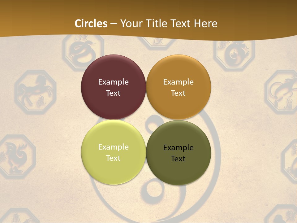 Astrology Sepia Symbols PowerPoint Template