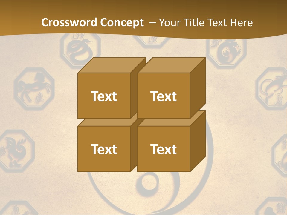 Astrology Sepia Symbols PowerPoint Template
