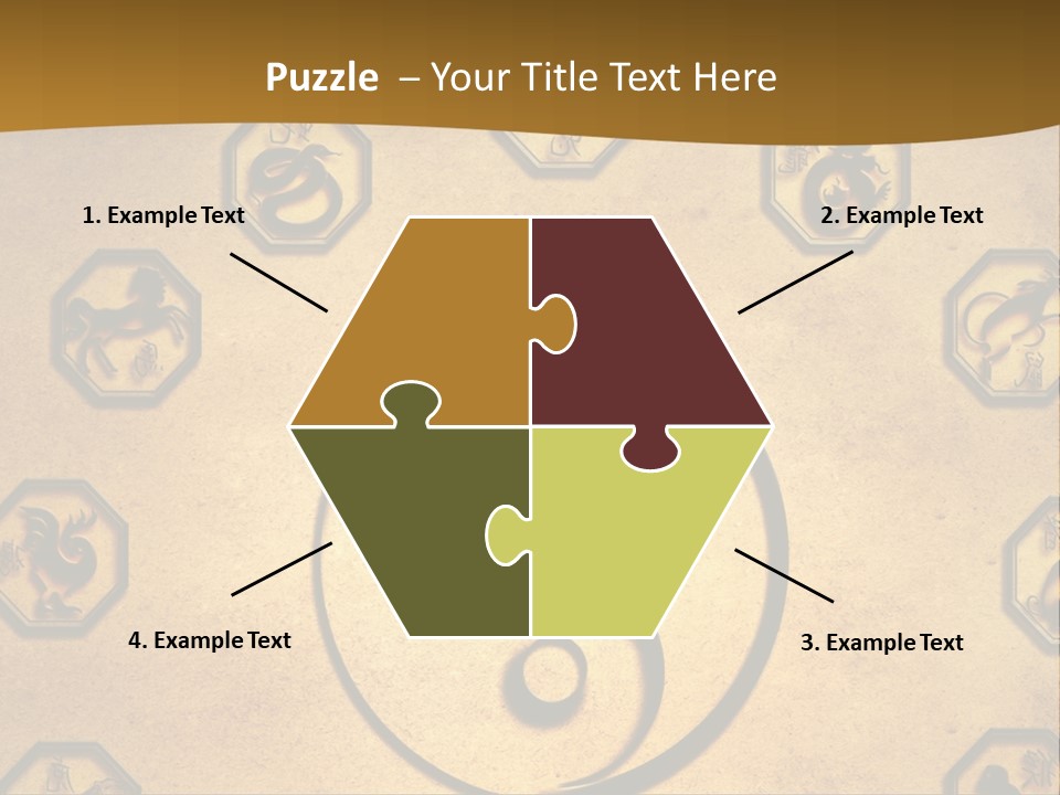 Astrology Sepia Symbols PowerPoint Template