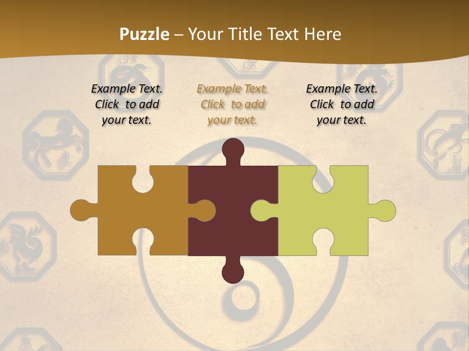 Astrology Sepia Symbols PowerPoint Template