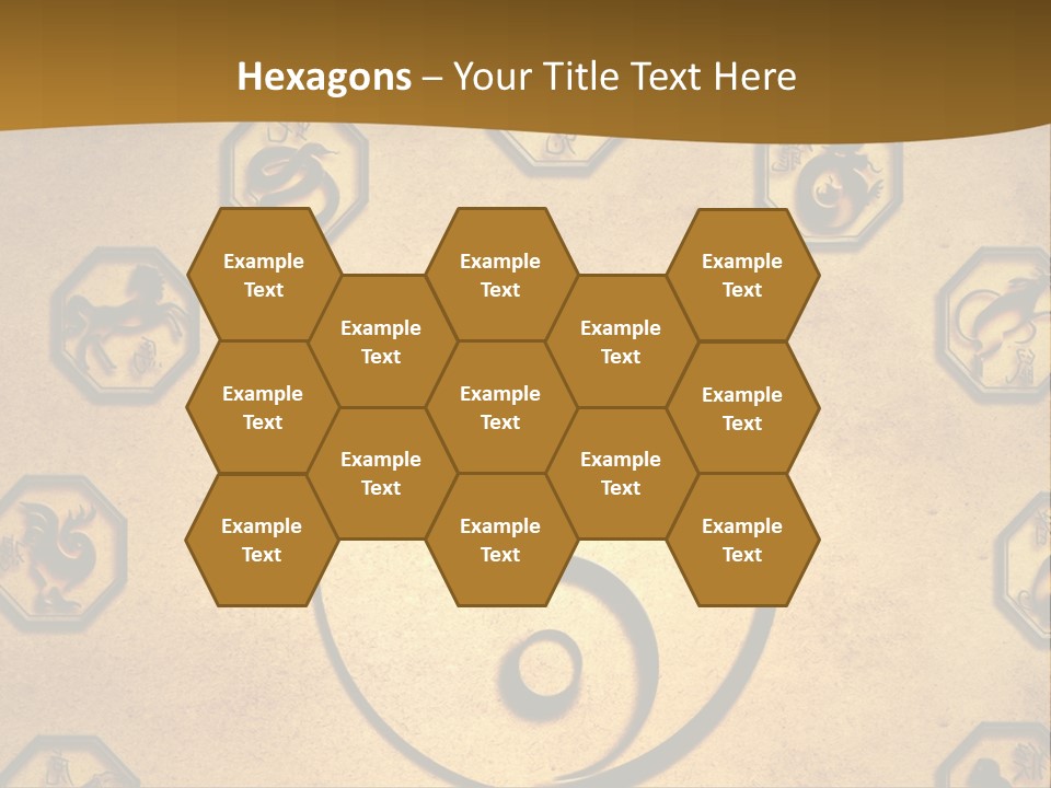 Astrology Sepia Symbols PowerPoint Template