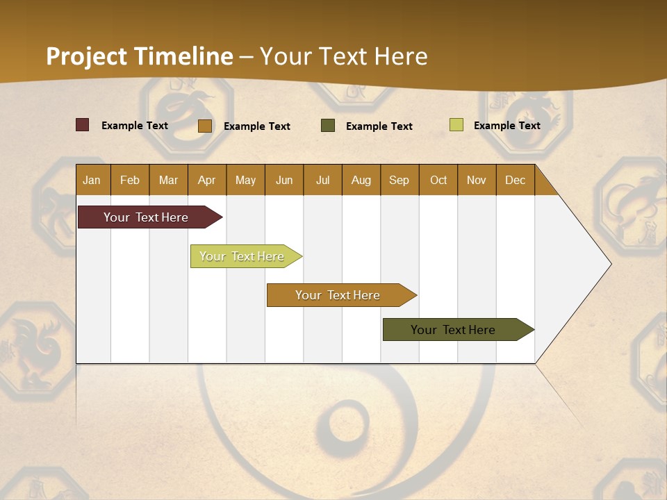 Astrology Sepia Symbols PowerPoint Template