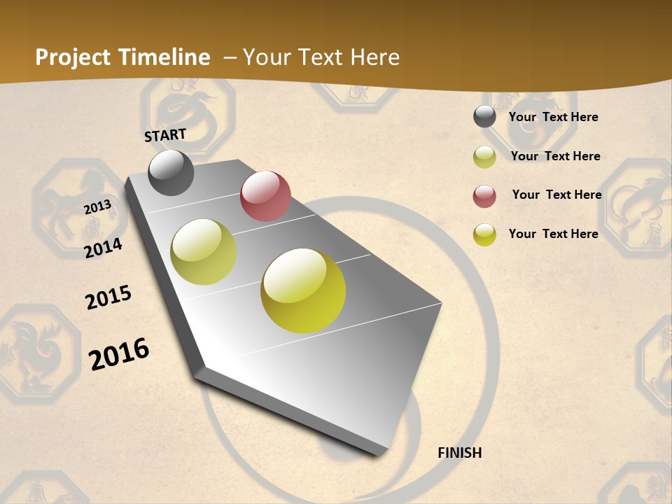 Astrology Sepia Symbols PowerPoint Template