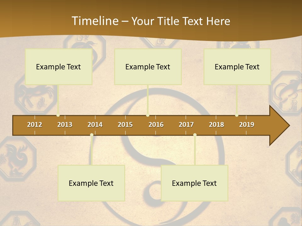 Astrology Sepia Symbols PowerPoint Template