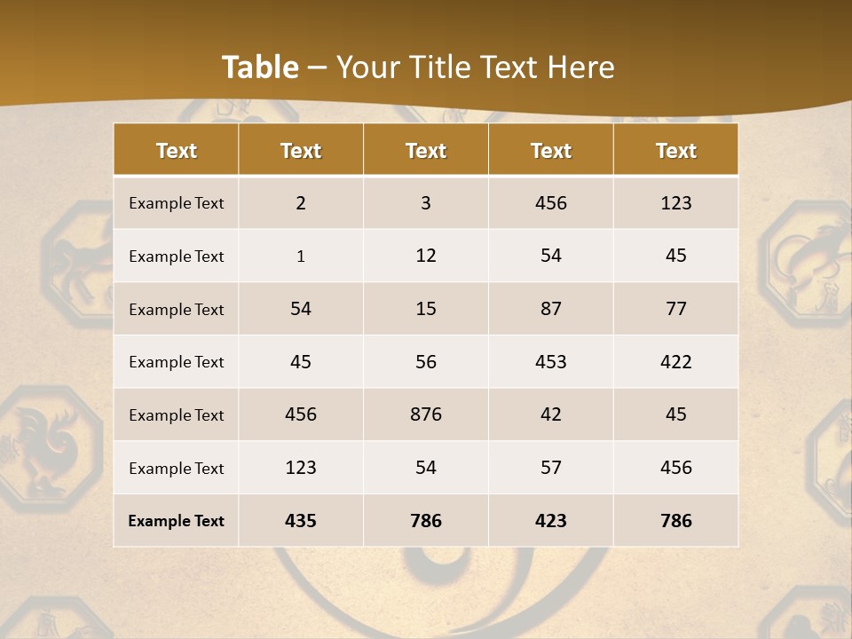 Astrology Sepia Symbols PowerPoint Template