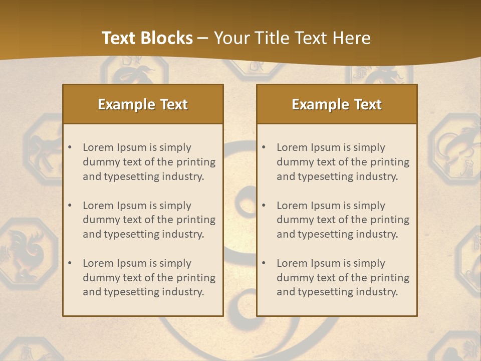 Astrology Sepia Symbols PowerPoint Template