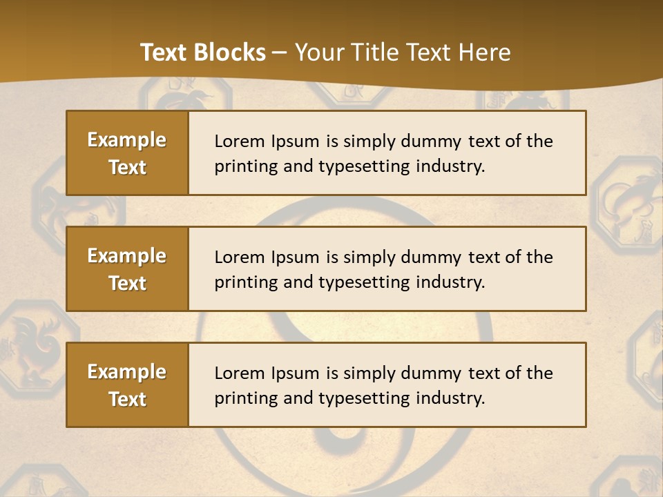 Astrology Sepia Symbols PowerPoint Template