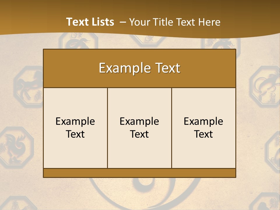 Astrology Sepia Symbols PowerPoint Template