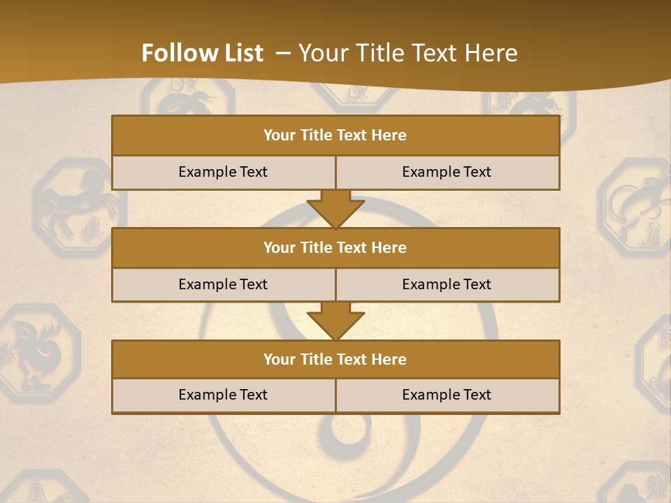 Astrology Sepia Symbols PowerPoint Template