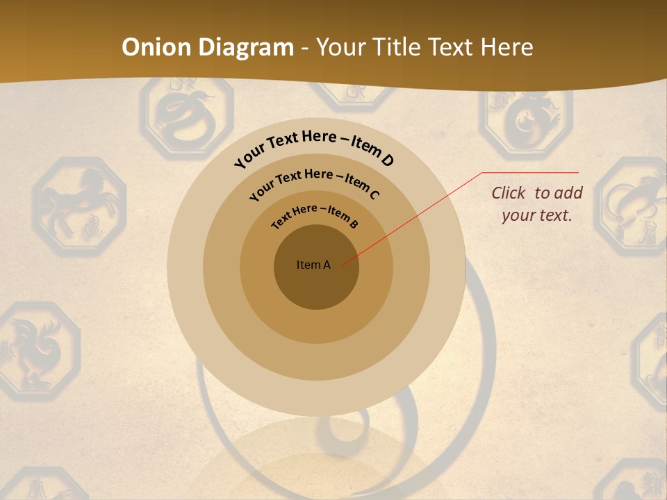 Astrology Sepia Symbols PowerPoint Template