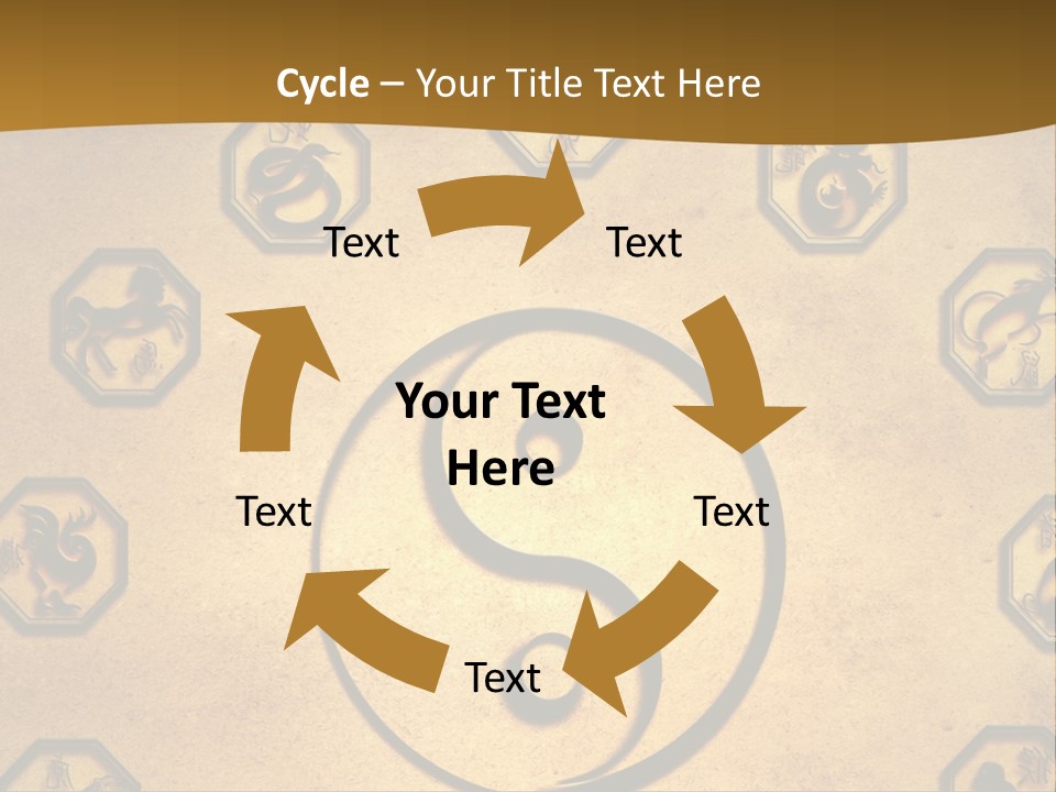Astrology Sepia Symbols PowerPoint Template