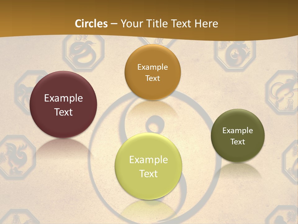 Astrology Sepia Symbols PowerPoint Template