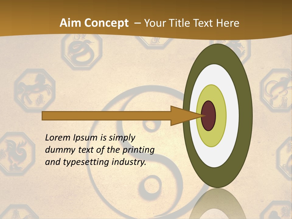 Astrology Sepia Symbols PowerPoint Template