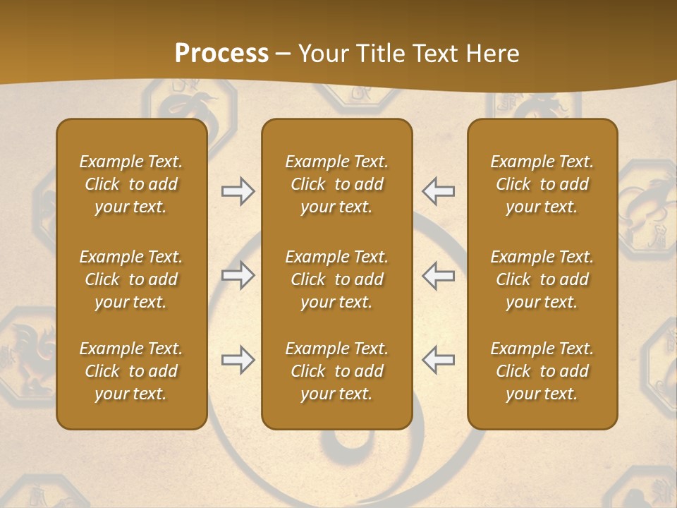 Astrology Sepia Symbols PowerPoint Template