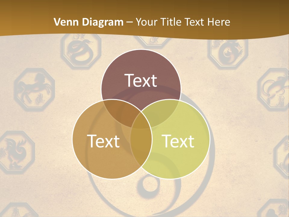 Astrology Sepia Symbols PowerPoint Template